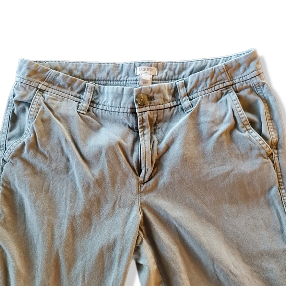 Womens GAP Light Gray Straight Leg Business Dress Khaki Pants Size 12 27" inseam - Picture 3 of 5